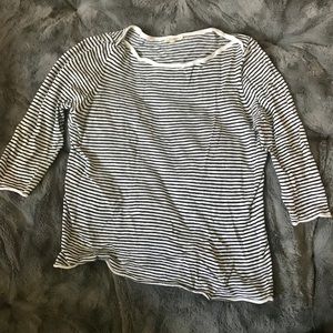 EF Linen blend stripe top
